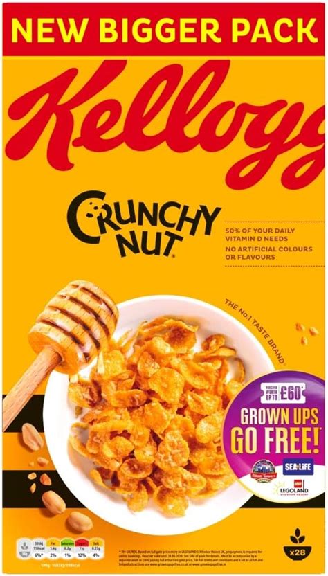 Kellogg's Crunchy Nut Cornflakes - 840g : Amazon.ca: Grocery & Gourmet Food