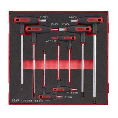 Teng Tools TEDHEX7 T-Handle Ball Point Hex Key Set (7 Pieces) | eBay