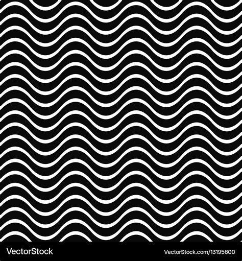 Wave Pattern Black And White