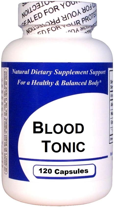 Blood Tonic Herbal Supplement Red Blood Cell Count Health Support