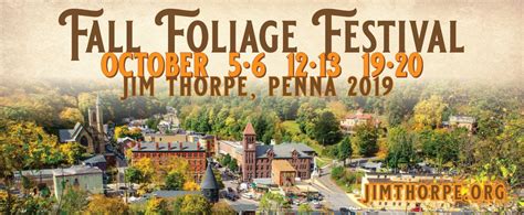 Poconos Fall Foliage Report 2019 - #4 - Jim Thorpe Fall Foliage Festival | Pocono Bike Rental