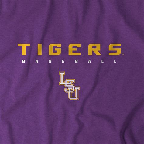 LSU Baseball: Logo Stack Shirt - Officially LSU Licensed - BreakingT