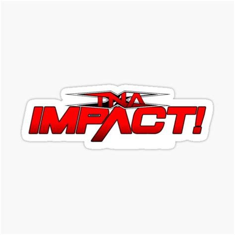 "Updated TNA Impact Logo Shirt" Sticker for Sale by teenangeles | Redbubble