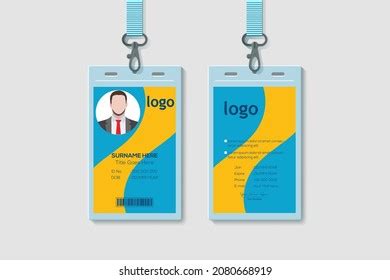 Creative Modern Id Card Template Vertical Stock Vector (Royalty Free) 2080668919 | Shutterstock