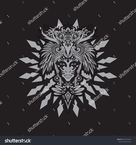 Tribal Vector Image Black White Tshirt Stock Vector (Royalty Free ...