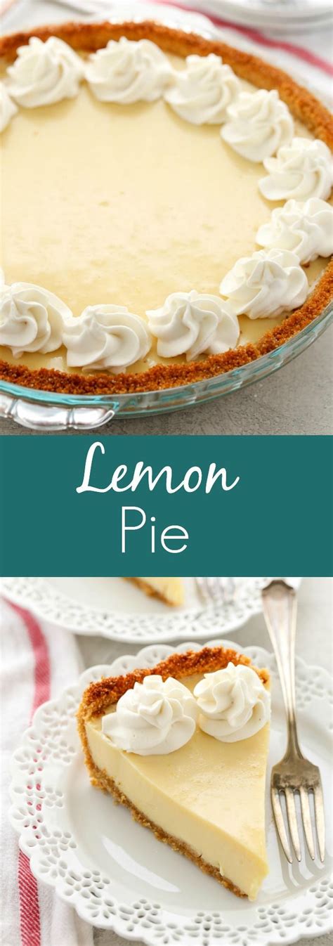 This Lemon Pie features an easy homemade graham cracker crust, a creamy lemon filling, and ...