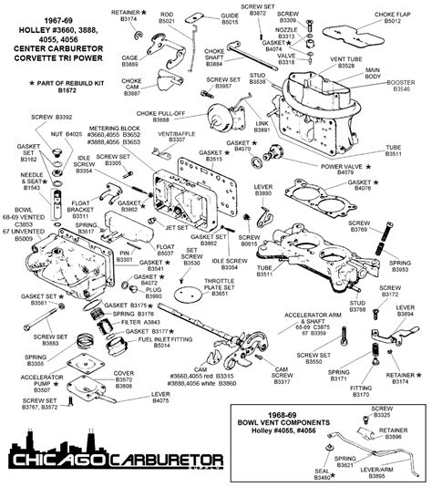 Holley 4 Barrel Carburetor Parts Diagram