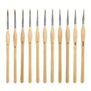 Paint Brush Set Miniature Watercolor Painting Brushes Set For Acrylic Oil Scale Model Painting ...