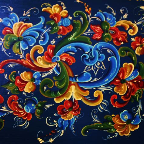 Rosemaling | A member of Bear River Lutheran Church painted … | Flickr