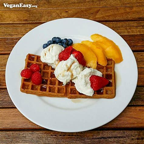 Waffles with Ice Cream – Vegan Easy - veganeasy.org