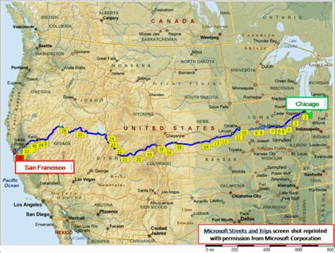 Amtrak California Zephyr Route Map