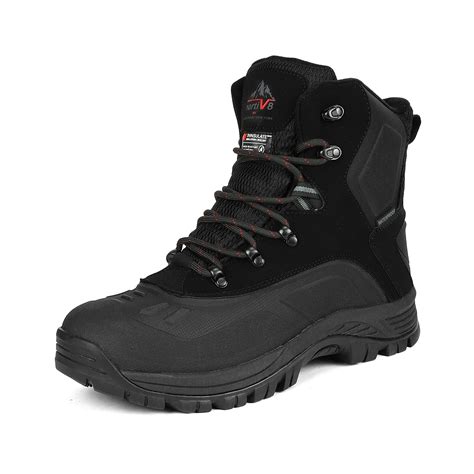 NORTIV 8 - NORTIV 8 Mens Snow Boots Insulated Waterproof Outdoor Hiking Winter Ankle Boots ...