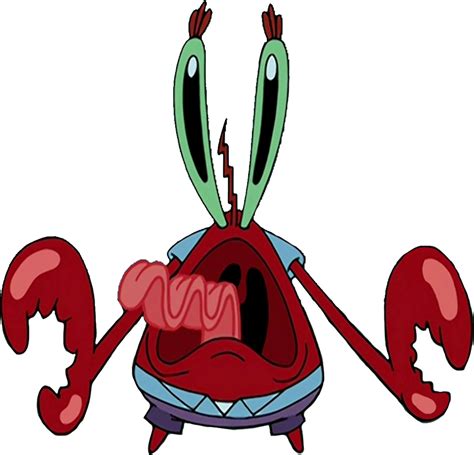 Mr. Krabs screaming very comically vector by HomerSimpson1983 on DeviantArt