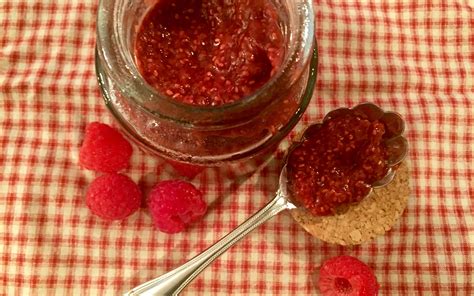 Raspberry Rhubarb Jam - A Natural Chef