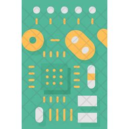 Circuit Board Icon - Download in Flat Style