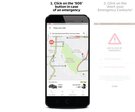 How to use the SOS button on the Ola App - Olacabs Blogs