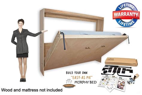 Murphy Wall Bed Hardware DIY Kit - Horizontal Wall Mount 3 Sizes ...