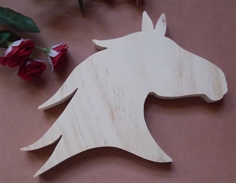 Horse Head Unfinished DIY Wood Plaque | Scroll saw patterns, Scroll saw ...