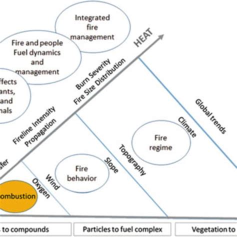 1 The combustion triangle with fuel (here as atoms and compounds ...