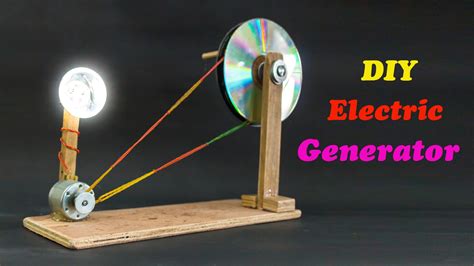 School Science Projects Electric Generator - YouTube