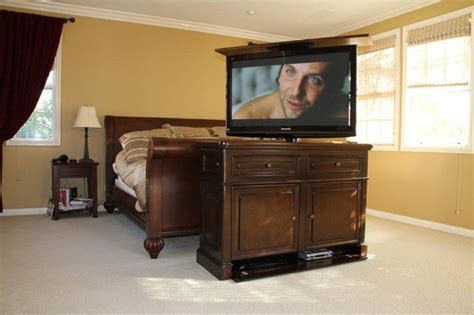 End of Bed TV lift cabinet & Foot of the bed TV lift cabinets by Cabinet Tronix - San Diego - by ...