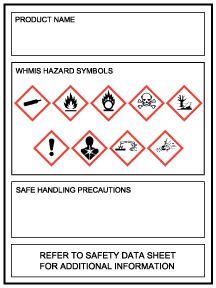 WHMIS 2015 Labels | Supplier Labels | WHMIS Workplace Labels