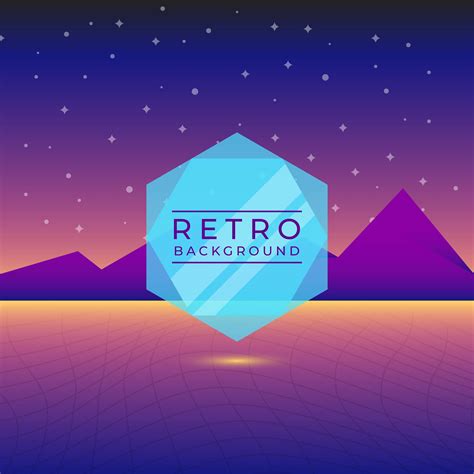 Flat Neon Retro Vector Background 365099 Vector Art at Vecteezy