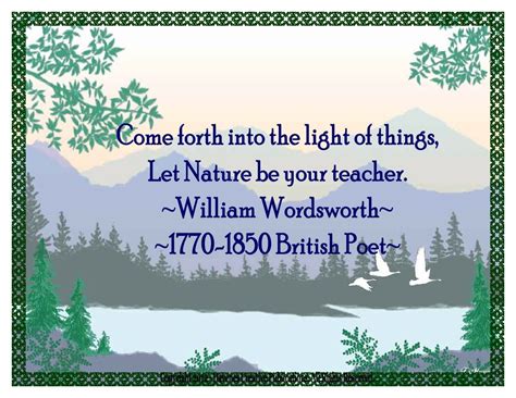 William Wordsworth | Nature quotes, William wordsworth, British poets