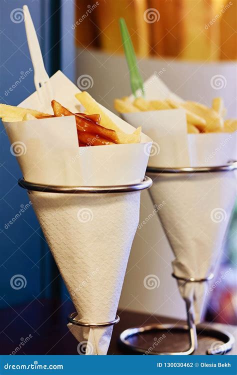 Traditional belgian fries stock photo. Image of fast - 130030462