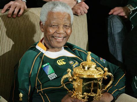 Fiammata scuola Generalmente nelson mandela rugby world cup 1995 ...