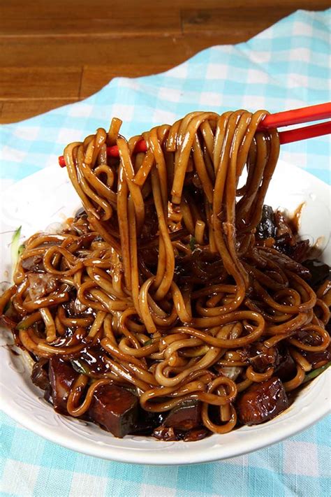 Vegan Jjajangmyeon Recipe & Video - Seonkyoung Longest