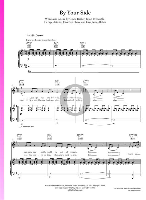 By Your Side (Jonas Blue, Raye) Piano Sheet Music - OKTAV