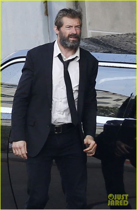 Hugh Jackman Sports Scruffy Beard for First 'Wolverine 3' Set Photos ...