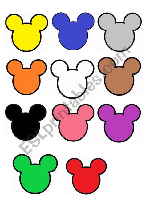 Mickey Memory Game - ESL worksheet by bbandoria