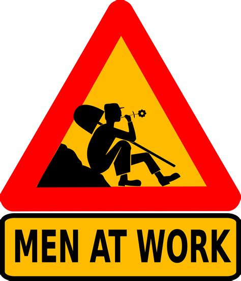 Clipart - Men at work