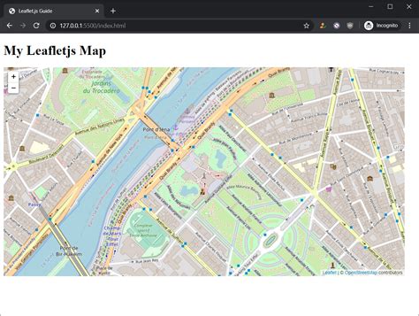 Using Leaflet.js to show maps in a webpage - GeeksforGeeks