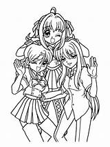 Anime Girl coloring pages sketch template