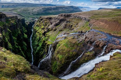 Glymur is the second highest waterfall in Iceland