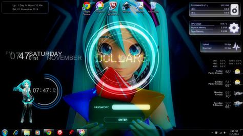 Kawaii Rainmeter Skins