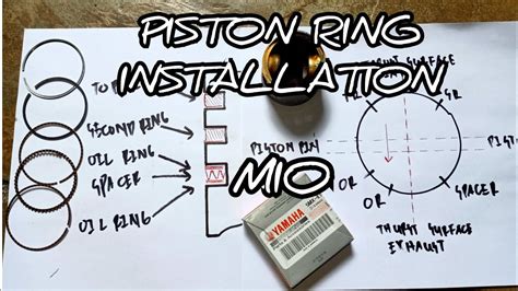 HOW TO INSTALL PISTON RING ON PISTON. PISTON RING INSTALLATION. MIO ...