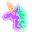 Pink and Purple Unicorn Neon cursor – Custom Cursor