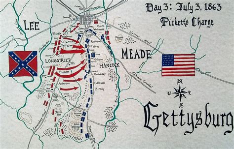 Gettysburg mapDay 3 | Etsy