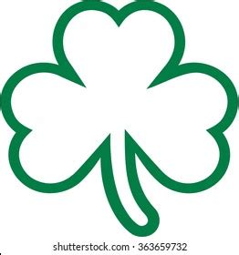 Contour Clover Three Leaves Stock Vector (Royalty Free) 363659732