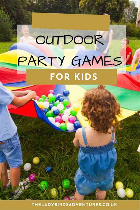 Outdoor games for a kids party - The Ladybirds' Adventures