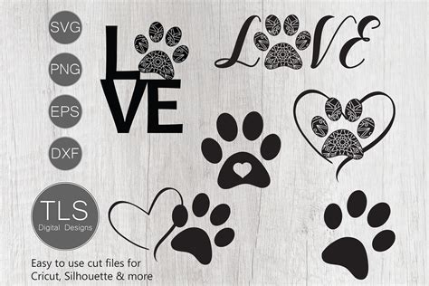 Dog Paw Print SVG (521987) | Cut Files | Design Bundles