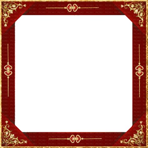 Red and Gold Animated Border Frame, cadre , frames , framework , gloria , redheadsrule , gif ...