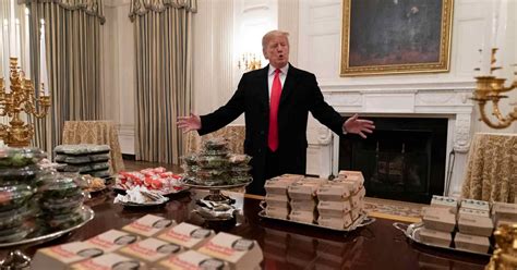 Trump Orders Fast Food after Shutdown Closes White House Kitchen