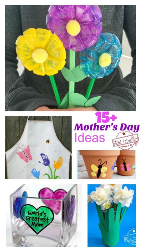 Over 20 Easy to Make Crafts for Kids That Welcome Spring | Mothers day crafts for kids, Diy ...