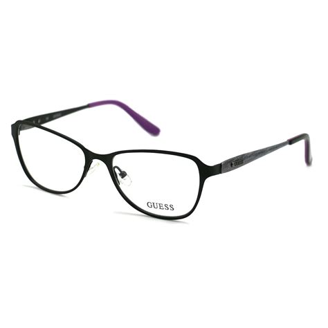 Guess Women's Eyeglasses GU2426 BLK Black 52 16 135 Frames Oval - Walmart.com - Walmart.com