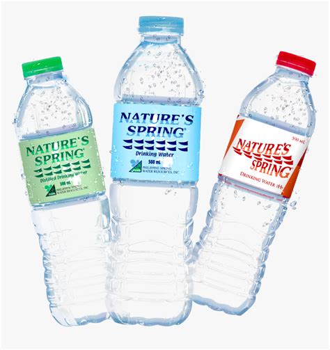 Transparent Spring Nature - Nature Spring Bottled Water, HD Png Download - kindpng